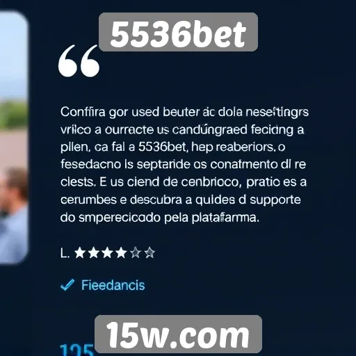 Feedback dos usuários sobre atendimento ao cliente do 5536bet